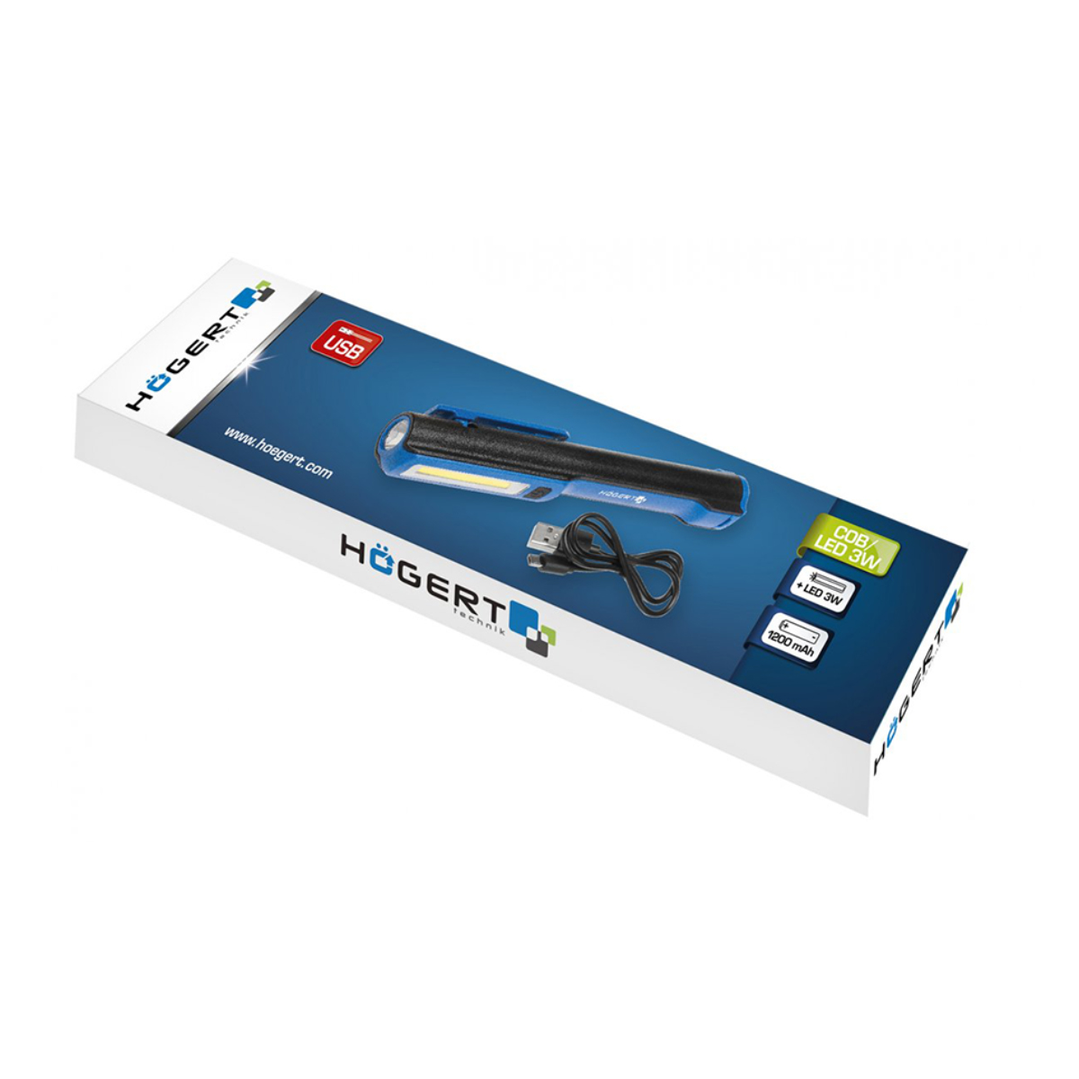 LED töötuli akuga 150 lm