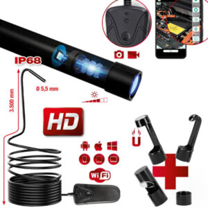 KS Tools Wi-Fi videoskoopide komplekt, Ų 5,5 mm 0° HD esikaamera 3,5m