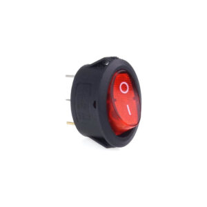 Ellipsikujuline lüliti 12V/230V, punane
