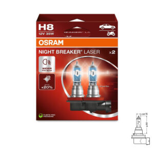 Osram H8 12V 35W Night Breaker Laser +150% 2tk