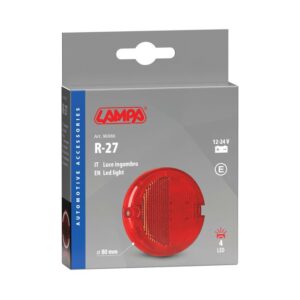 Gabariidituli 4 LED-i 12/24V punane