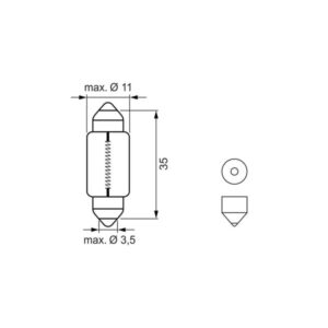 Bosch ECO LED C5W 12V 2,5W