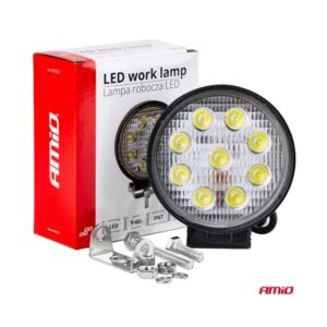Töölamp 9 ledi, 27W, E9, 9-60V