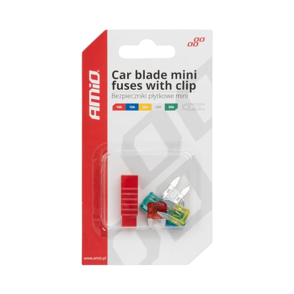 Mini kaitsmed 5tk 10A 15A 20A 25A 30A, näpits - Pilt 2