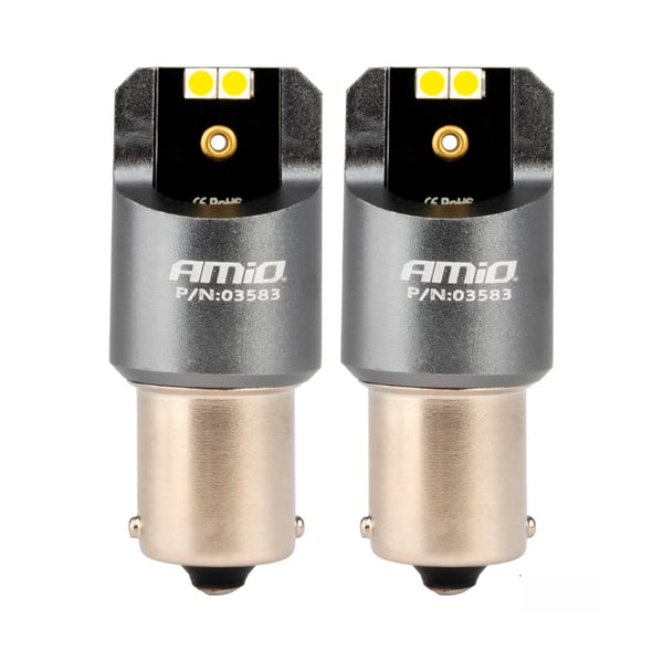 Led pirn 2tk canbus P21W 4X3030SMD valge 12/24V - Pilt 3