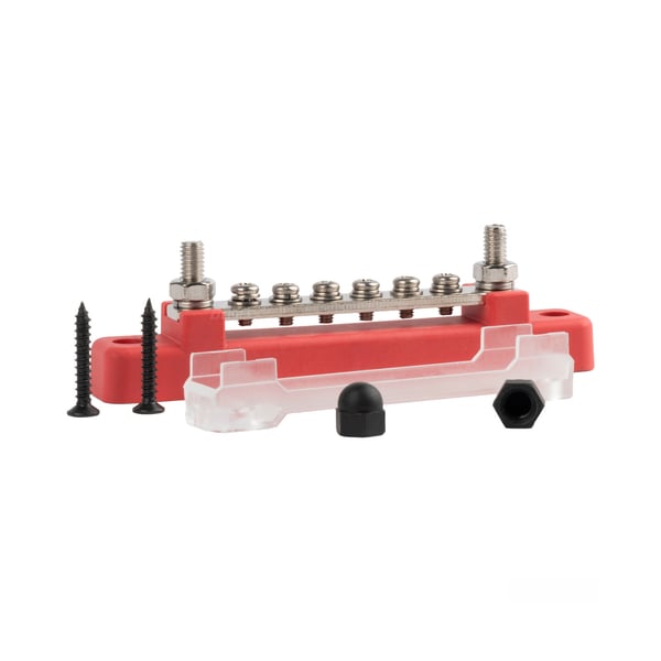 Jaotusplokk pluss siinilatt pluss M6 12V/ 48V 150A - Pilt 2