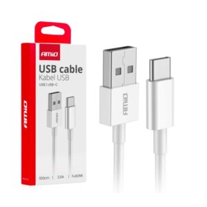 USB-USB-C kaabel 2A 100 cm FullLINK