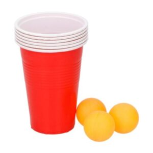 Beer bong mäng, 6 topsi, 3 palli