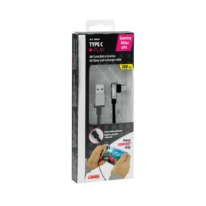 USB-C juhe 100cm,pööratud otsik 90ømust