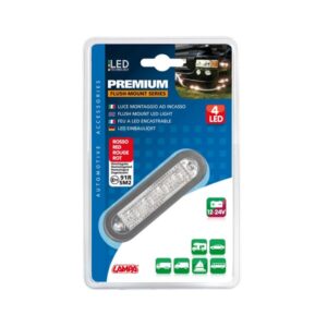 Valgusti 4LED-i 12/24V,valge 90*25*16mm