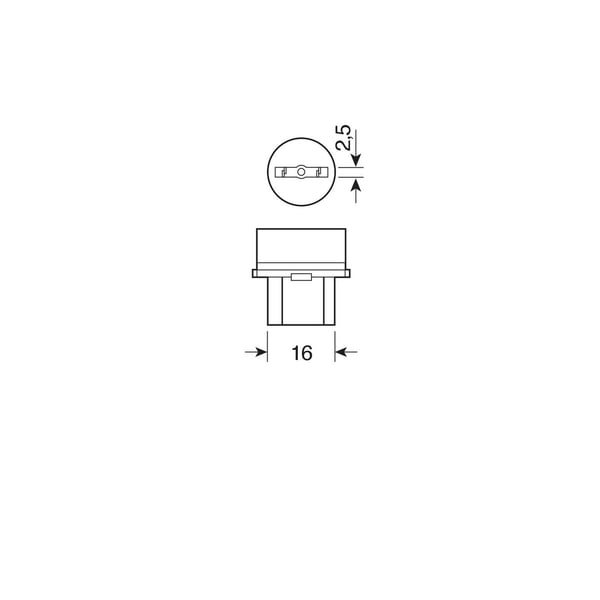 Pirnid 2 tk, P27/7W - 27/7W - W2,5x16q - Pilt 2