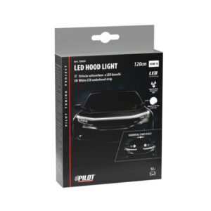 Valge led kapotialune riba 120 cm 12V valge