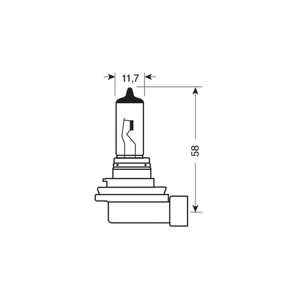 Pirn halogeen 24V H11 70W PGJ19-2 E-mark - Pilt 3