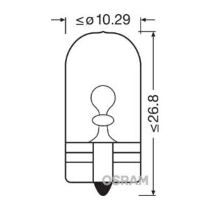 24V 5W W2.1X9.5D soklita suur