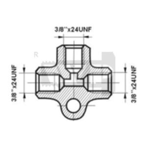 Toruliide 3/8x24UNF
