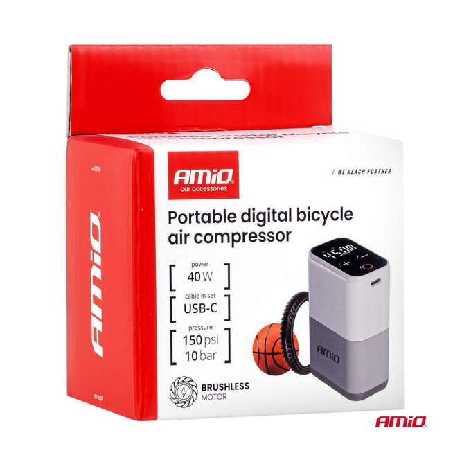 Digitaalne jalgrattakompressor 40W USB-C - Pilt 10